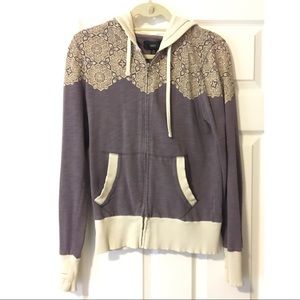 Obey women’s zip up hoodie